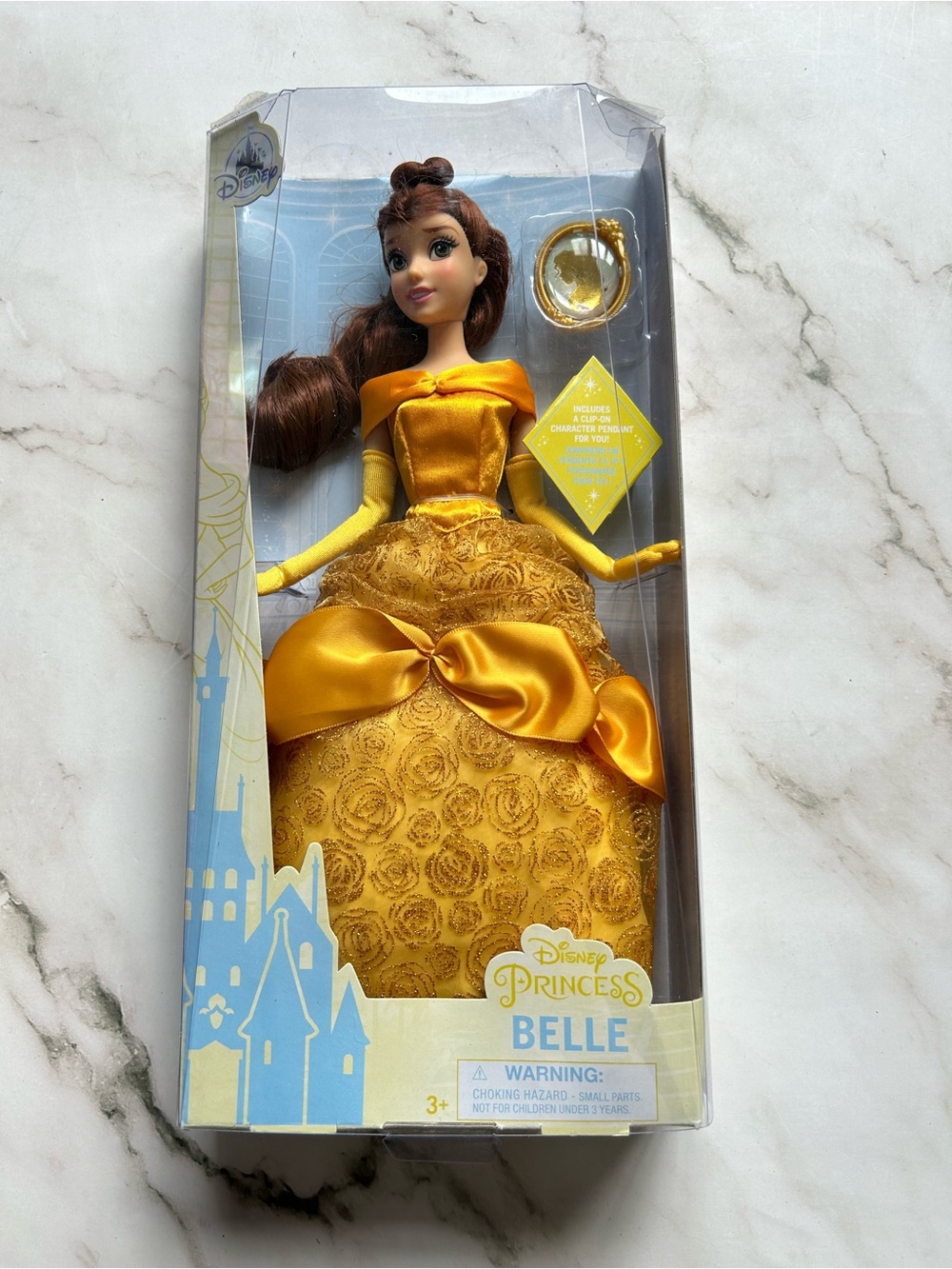 2020 Disney Princess Classic Beauty And The Beast Belle Doll With Pendant